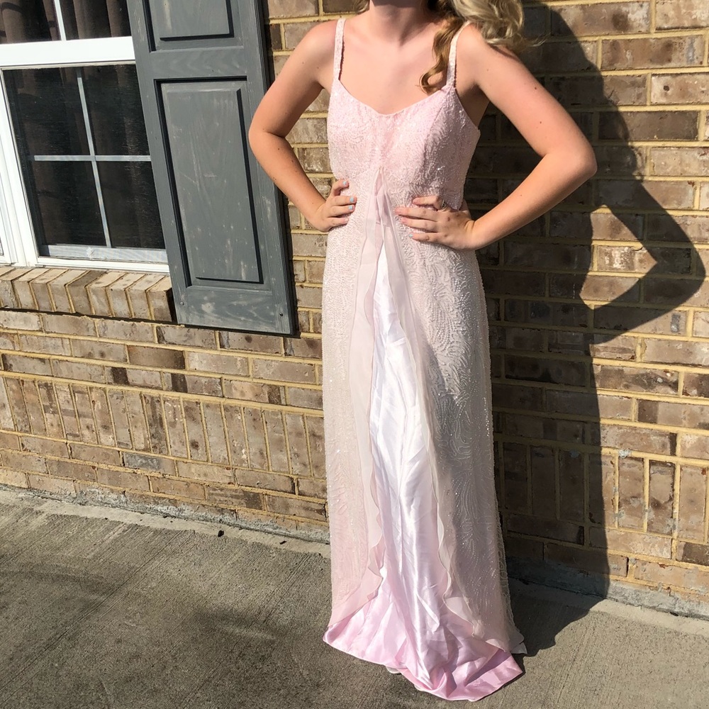 Light Pink Flowy Formal Dress